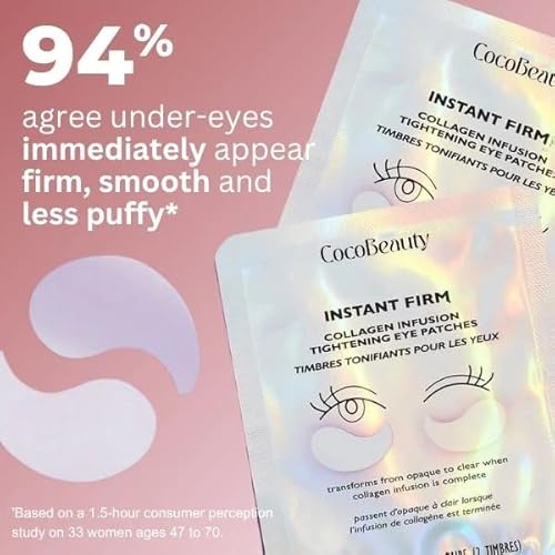 InstaFirm Eye Patches ? Under Eye Mask for Puffiness and Dark Circles ? Topicals Eye Treatment for Women & Men ? Eye Bags Solution ? Hydrating Eye Masks for Health and Beauty (32 pairs)
