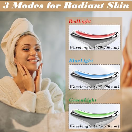 Facial Massager for Women and Men White - Skin Tightening & Wrinkle Reduction