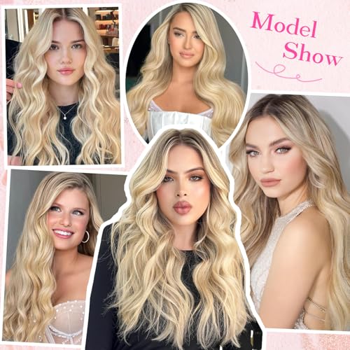 Eliysako I Tip Human Hair Extensions Light Blonde Mix 18 Inch 50g - Bleach Blonde