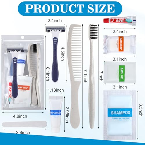 Bulk Hygiene Care Kits for Homeless - 48 Sets Travel & Charity Supplies