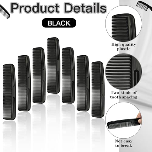 300 Pack Black Pocket Hair Combs - Portable Hairdressing & Styling Tools for Salon & Home