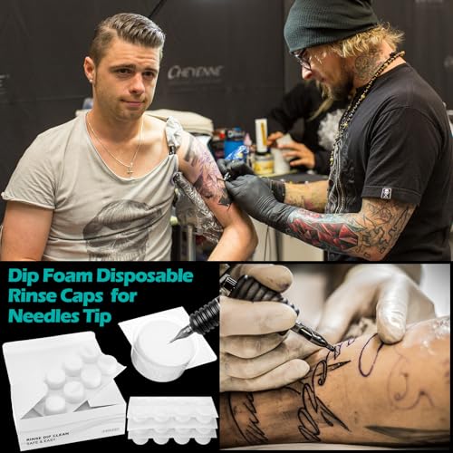 72 Pcs Disposable Foam Ink Rinse Cups for Tattoo Needles - Heigble