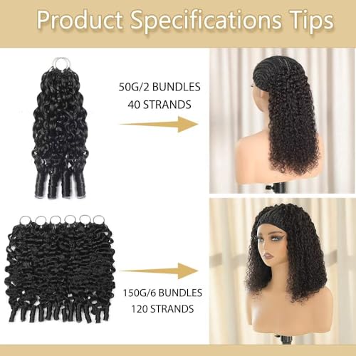 Feather Crochet Human Hair for Black Women 24 Inch 50g - MORGENSTAR Variation 1B-50G