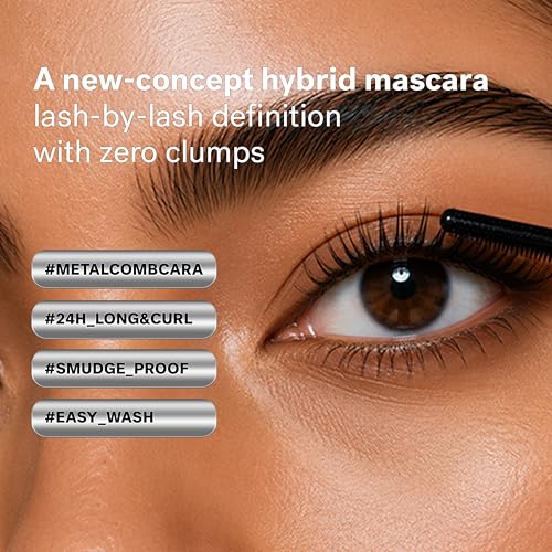 Amuse Seoul Long Fix Metal Tubing Mascara Black - Smudge Proof, Curling & Volumizing