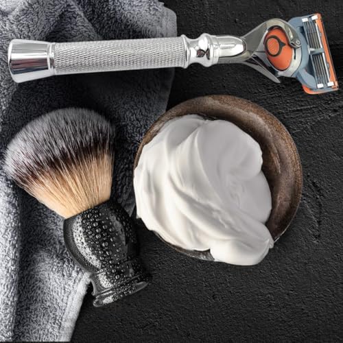 Flex Ball Handle Shaving Razor ? All Chrome Long Handle Razor with Flex Pivot Technology & Diamond Knurled Grip for Men¡¯s Precision Shaving