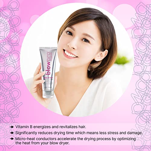 Hair Styling Lotion for Faster Blow Dry & Frizz Control - Plumps & Shapes Hair