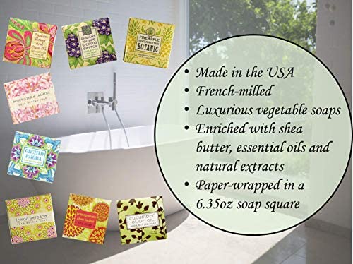 Greenwich Bay Spa Soap Cucumber Olive Oil Shea & Cocoa Butter 6.35 Oz 3-Pack