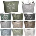Sweetude Vintage Flower Makeup Bag Set - 30 Boho Travel Cosmetic Pouches with Zipper - Variation of THIS listing