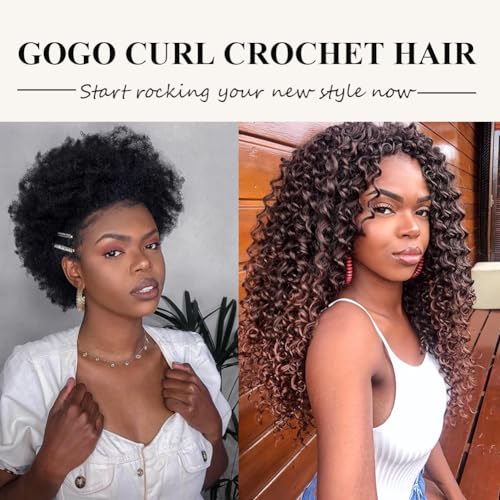 Colorful Queen 12 Inch Grey GoGo Curl Crochet Hair for Women - 7 Packs Water Wave Deep Twist Extensions
