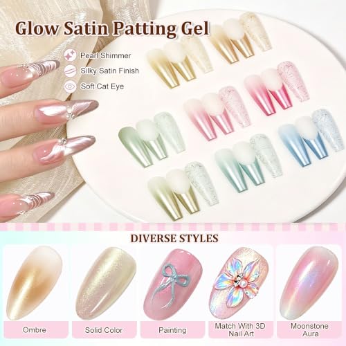 60-Color Gel Nail Polish Palette with Sponges - Ombre & Gradient Art Kit
