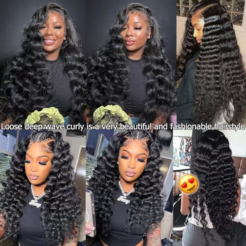 14-Inch Human Hair Extensions with Deep Wave Curl Pattern - Virgin Loose Curly Bundles