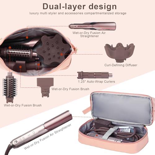 Flexfusion Carrying Case for Shark/Glam Ceramic Hair Straightener - Pink