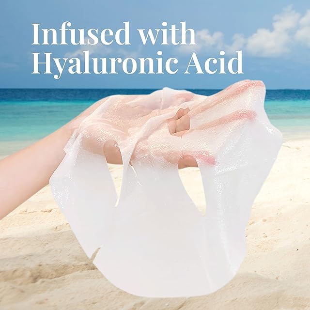 YoungMe Rejuvenating Korean Sheet Mask - Hypoallergenic Face Mask for All Skin Types, 25g x 6 Sheets