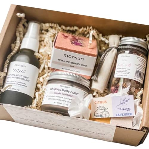 Mom's Spa Pampering Set - Self Care Gift Basket for New Mom & Women
