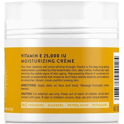 JASON Moisturizing Creme, Vitamin E 25,000, Age Renewal, 4 Oz & Skin Oil, Vitamin E 5,000 IU, All Over Body Nourishment, 4 Oz