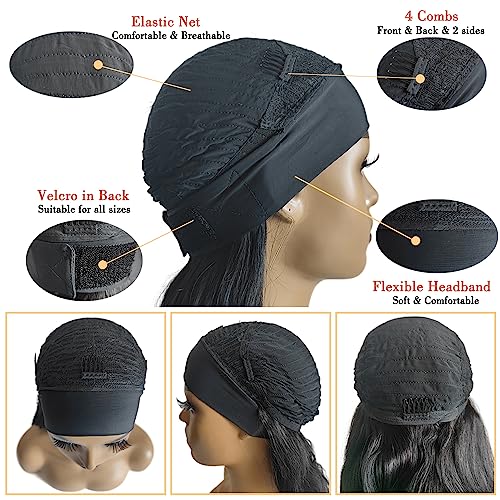 Black 18 Inch Body Wave Human Hair Headband Wig for Black Women - Glueless & Beginner Friendly
