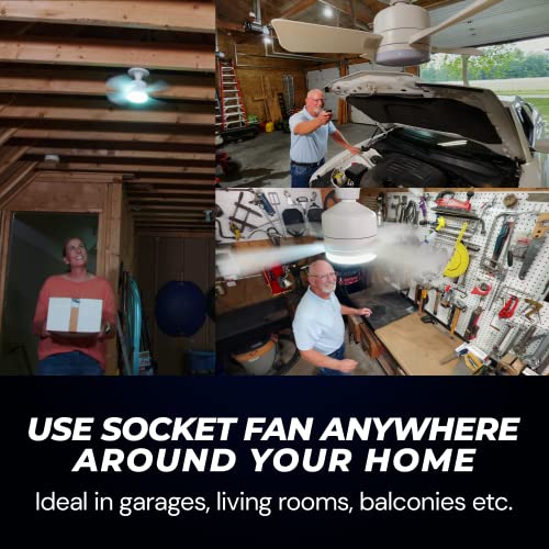 White 5-Speed Ceiling Fan with LED Light & Remote Control - Pack of 2