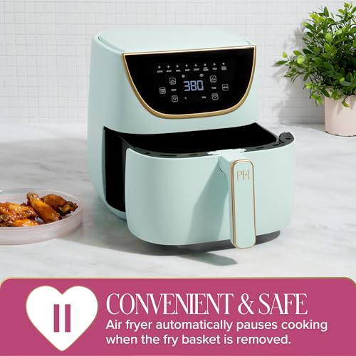 Paris Hilton 6-Quart Aqua Air Fryer with Touchscreen, 8-in-1 Nonstick Kitchen Appliance