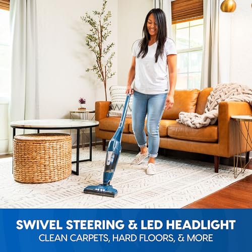 Vacmaster Blue 10.8V Cordless 2-in-1 Stick & Handheld Vacuum Cleaner