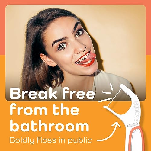 Floss Picks for Braces - 36 Count Pack of 8, Gentle Interbracket Cleaning