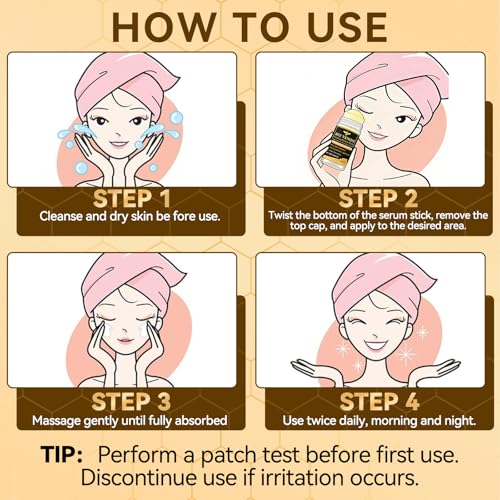 Bee Venom Firming Serum Stick, 2Pcs Bee Venom Cream, Multi Purpose Anti Wrinkle Face Cream for Deep Wrinkle Repair, Firming, Hydrating and Lifting, Suitable For All Skin Types