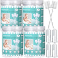 Baby Oral Tongue Cleaner with Finger Toothbrush Set - Blue, 200 pcs