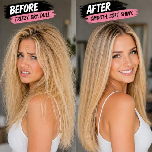 DJ LADY NADA Rose Rhapsody Deep Hair Mask for Damaged & Frizzy Hair – 8.8 oz