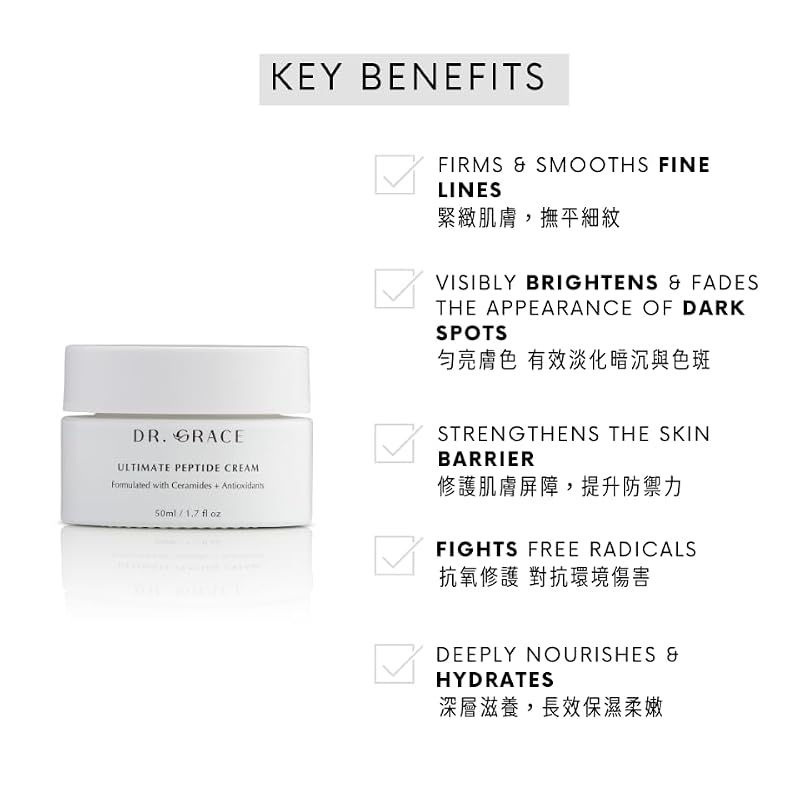 Peptide Face Cream for Anti-Aging & Hydration - Firming Moisturizer