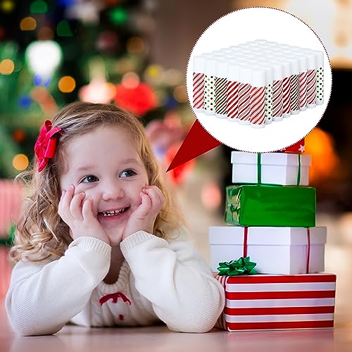 Christmas Lip Balm Set - 100 Pcs Candy Cane Stripes Holiday Moisturizers