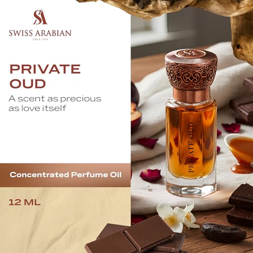 Swiss Arabian Private Oud Perfume Oil 0.4 Oz - Long Lasting, Unisex Signature Fragrance
