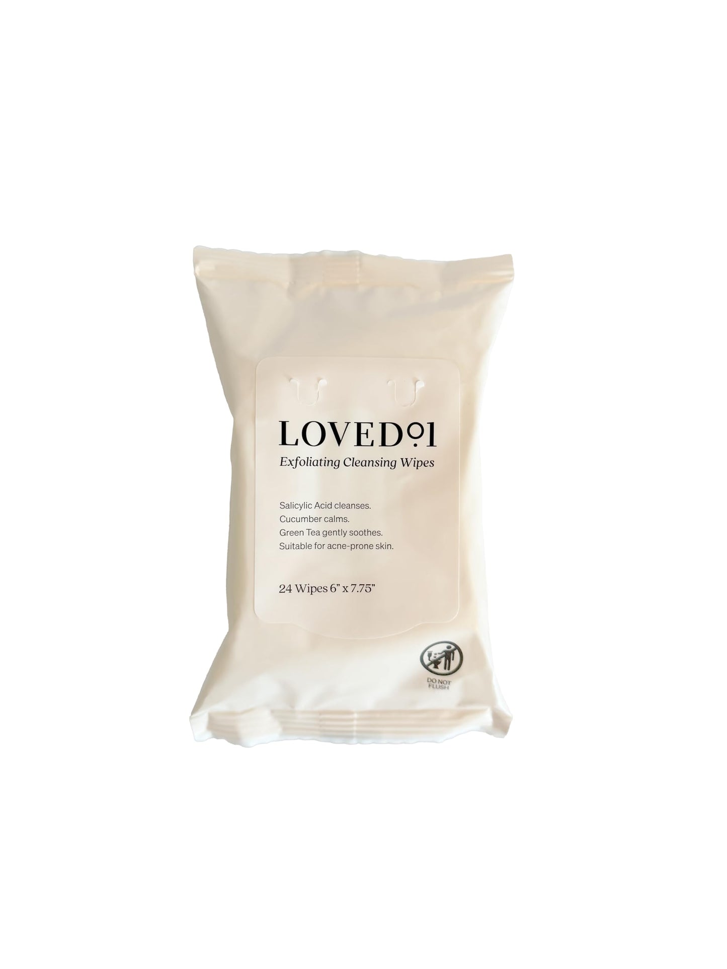 Loved01 Face & Body Salicylic Acid Cleansing Wipes, John Legend Skincare, Oil & Fragrance-Free, No-Rinse, Suitable for Blemish-Prone Skin, 24 wipes