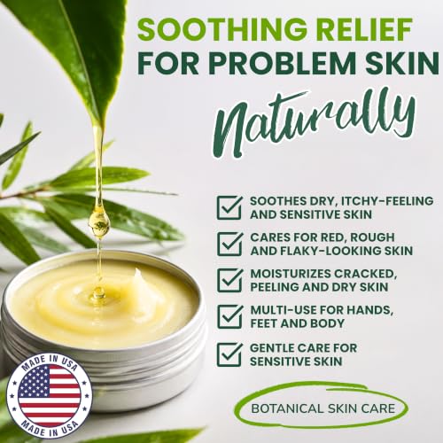 Tea Tree Oil Balm for Skin 2-Pack - Soothing, Moisturizing & Protective