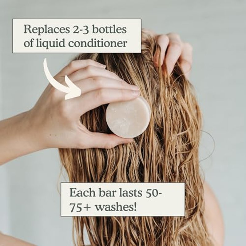 Conditioner Bar | Cedar + Patchouli | Eco-friendly Conditioner with Travel Container | Natural Salon Quality Conditioner, Zero Waste & Plastic Free¡¦
