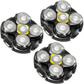 3 Pack Replacement Heads for MicroTouch Titanium Shaver Black - Wet & Dry Compatible