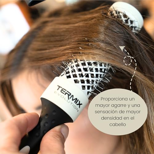Termix Evolution Soft 28mm Hairbrush for Thin Hair with Ionized Bristles