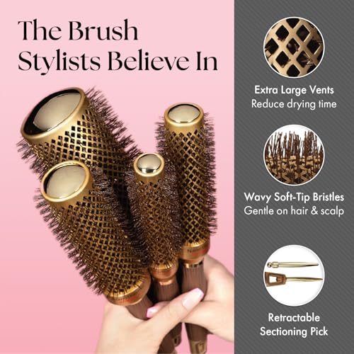 Olivia Garden NanoThermic Ceramic Ion Speed XL Round Hair Brush 2.75" Professional Blowout