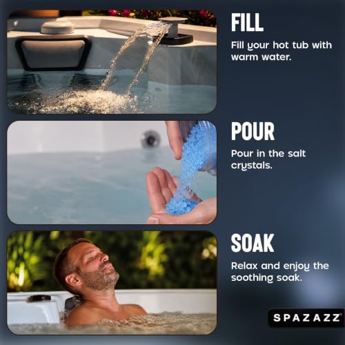 Aromatherapy Spa Salt Crystals 4-Pack with Coconut Scent - Exotics Collection