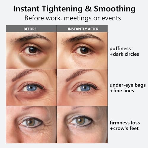 Instant Eye Tightener, Temporary Tightener, Reduces Eye Bags, Wrinkles, Puffiness, Dark Circles and Crow's Feet in 3 Minutes, Anti-Aging, Firming and Hydrating Triple Effect 1 Fl oz (Pack of 1)