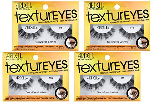 False Strip Lashes 578 - 4 Pack Natural Look Eyelash Extensions