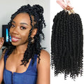 14 Inch Passion Twist Crochet Hair - Short Bohemian Wave 8 Pack - 1B# Variation