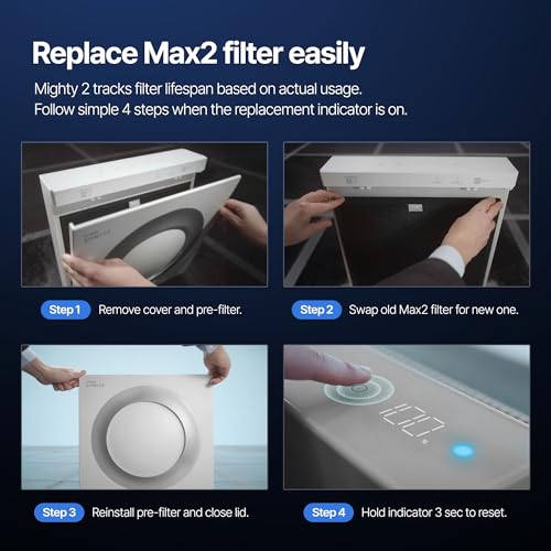 Replacement Filter Set for Coway Airmega Mighty2 - HEPA & Carbon 2-in-1