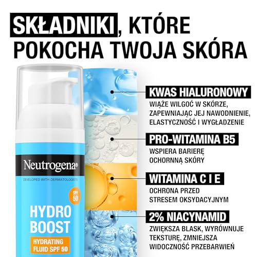 Neutrogena Hydro Boost SPF50 Hydrating Face Fluid with Hyaluronic Acid 50ml