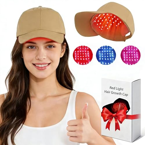 Red Light Hair Growth Cap - Hair Growth Cap for Men Women - Lasers & LED Light Therapy Cap - FDA Cleared Rechargeable Hair Loss Treatment Device for Fast Thickening - Ideal for Home Use
