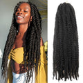 8 Packs Cuban Twist Braiding Hair - 24 Inches, 1B Variation of #1B / 24 Inch