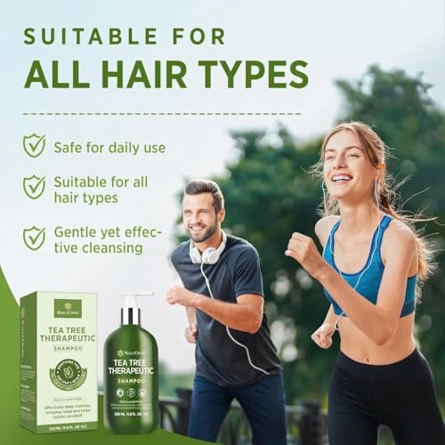 Roycederm Tea Tree Anti-Dandruff Shampoo 2 Pack for Dry Itchy Scalp