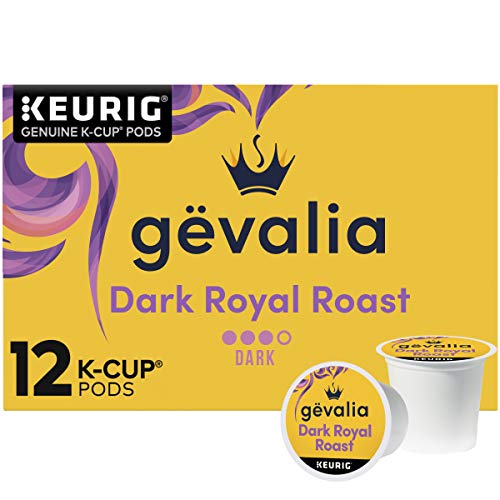 Dark Roast Coffee Pods - Gevalia Royal 2 Count Pack of 6 – 72 K-Cup Capsules