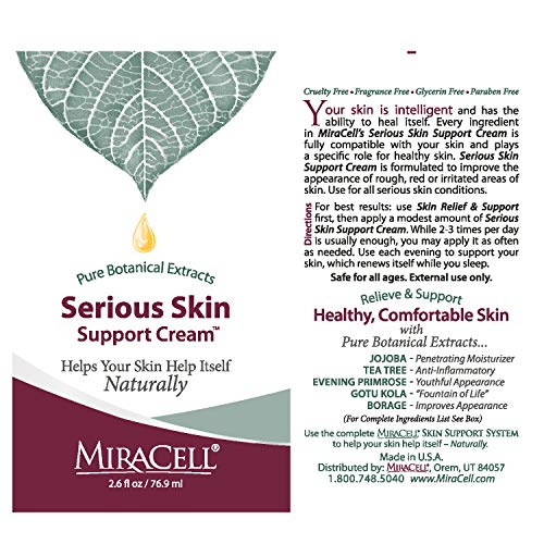 Miracell Skin Support Cream - Moisturizing for Psoriasis, Eczema, Rosacea, Sensitive Skin