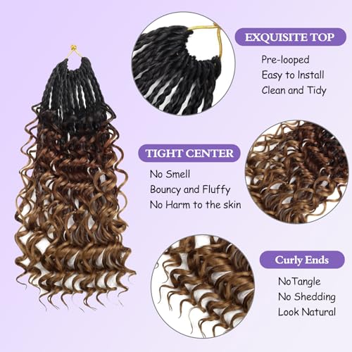 Mebeli Goddess Box Braids Crochet Hair 10 Inch Pack of 8 #1B-33-30