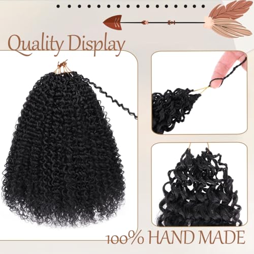 Beverlee 12 Inch Curly Crochet Hair - 8 Packs of Synthetic Pre Looped Wavy & Yanky Twist for Black Women