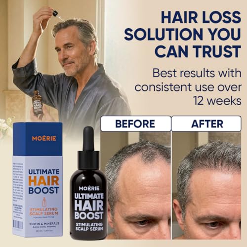 Moerie Hair Growth Serum Triple Set - Natural Hair Loss Treatment for Men & Women